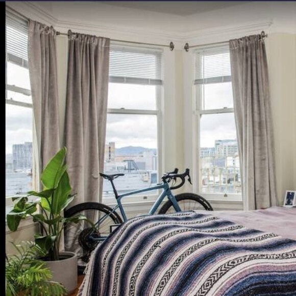 West Elm Luster Velvet Blackout Curtains - Picture 1 of 2